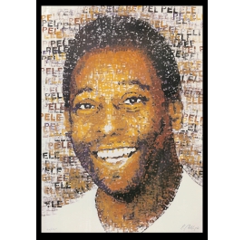 Pelé Footballer Portrait -  The World of Footballers