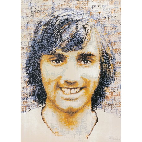 George Best Footballer Portrait -  The World of Footballers