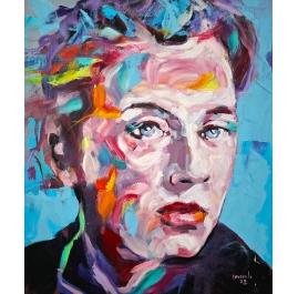 Antología - Contemporary Portrait Painting by Jimenez