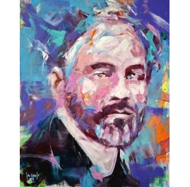 Inspiration Gustav Klimt - Contemporary Portrait Painting by Jimenez