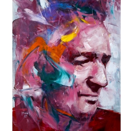 Aus den Tiefen eines Gedankens - Contemporary Portrait Painting by Jimenez