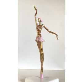 Ballerina Blue - Bronze Sculpture by Aliev