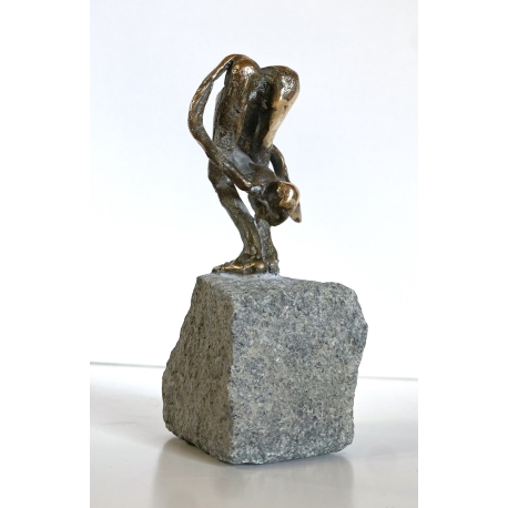 The last Fisher/ Der letzte Fischer 2 - Bronze Sculpture by Aliev