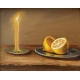 Vanitas Painting: Lemon and Candle by Gyunay Aliev