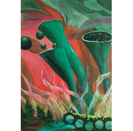 Interwoven World 1 - Painting by Gabriele Sehn