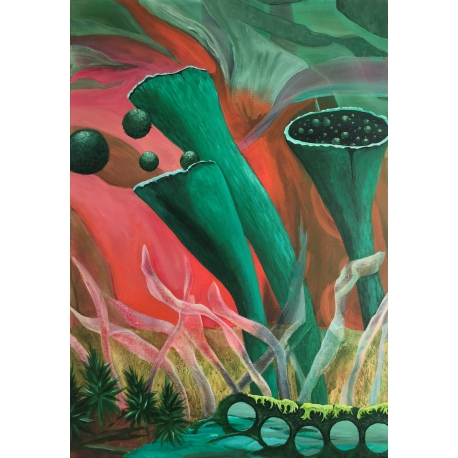 Interwoven World 1 - Painting by Gabriele Sehn