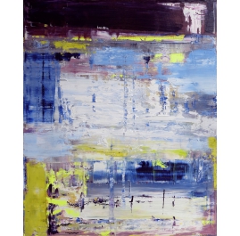 Water Flowing - Abstract Painting by Lena Krashevka