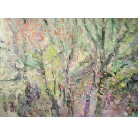 Blooming - Impressionist Painting by Barbara Schauß