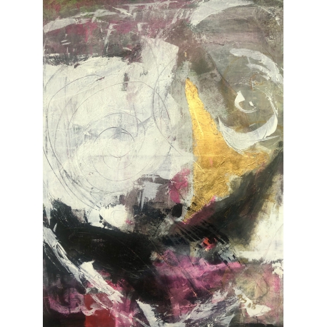 Klimt´s Heart - Contemporary Painting Gold by Barbara Schauß