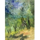 LANDSCHAFT BEI BARDOLINO - Contemporary Landscape Painting by Barbara Schauß