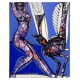 Akt mit Vogel I - Abstract Painting by Wunderlich