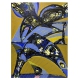 Vogel mit Fisch I- Abstract Bird and Fish Painting by Wunderlich