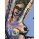 Woman and Bird - Akt mit Vogel III - Abstract Painting by Wunderlich