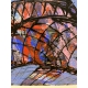 Woman and Bird - Akt mit Vogel III - Abstract Painting by Wunderlich
