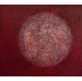 Im Licht - In the light - Red Oil Painting by Annette Selle