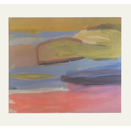 Landscape I - Gouache Painting by Nicolaas Maathuis