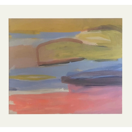Landscape I - Gouache Painting by Nicolaas Maathuis