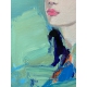 The Weight of Blue Painting Nikolova