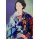 The Weight of Blue - Contemporary Painting by Liliya Nikolova