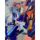 The Weight of Blue - Contemporary Painting by Liliya Nikolova