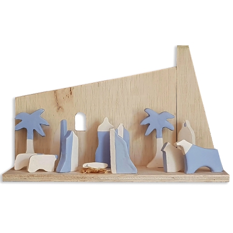 Christmas Group (Small) - Ceramic Nativity Scene, Extended Set by Nicolaas Maathuis