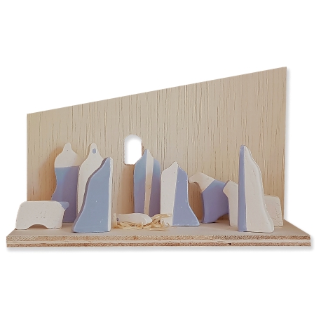 Christmas Group (Small) - Ceramic Nativity Scene, Standard Set by Nicolaas Maathuis